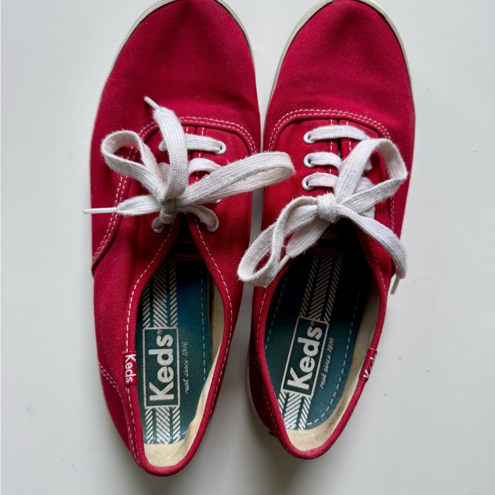 Keds Red Canvas Sneakers